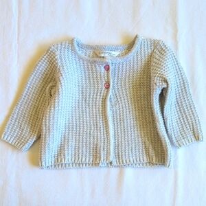 george metallic knit cardigan sweater 3-6 months baby girl